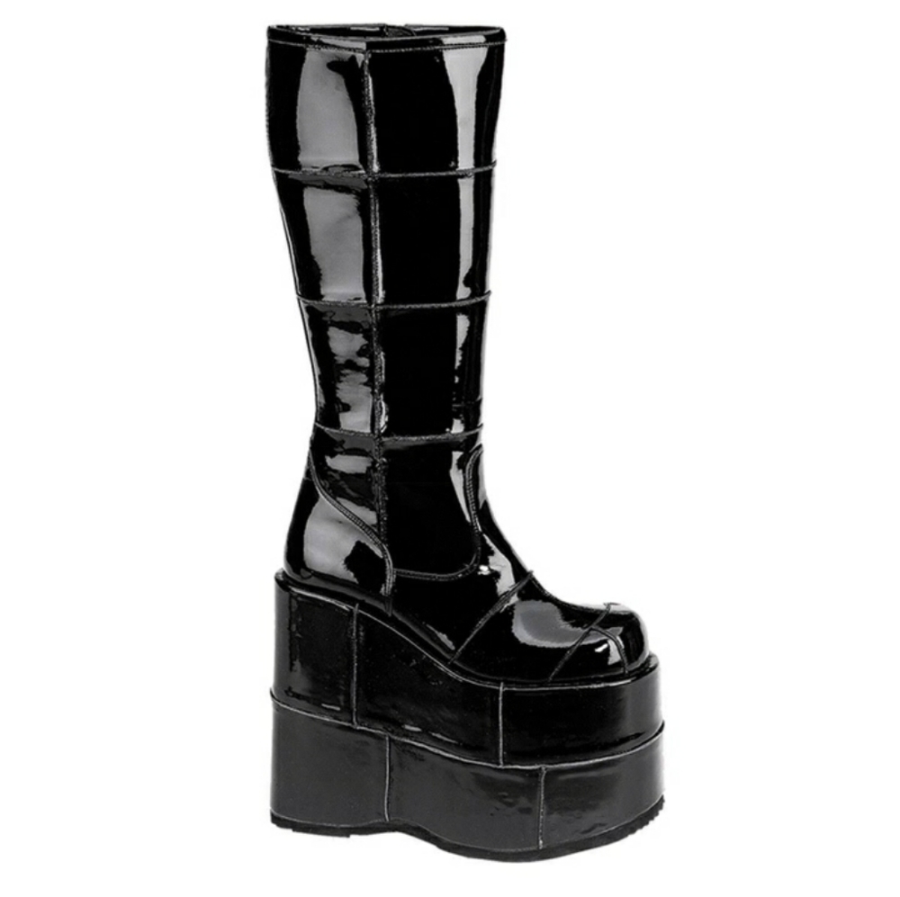 NWT Black Patent Platform Boot